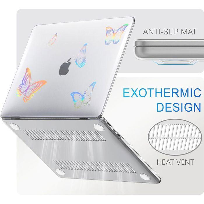 Protective Case for MacBook Air - BOOLING - M4 M3 M2 - Transparent - Anti-slip