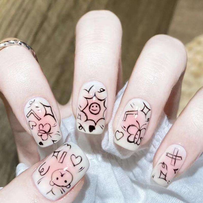 Nail Stamper French Tip Nail Stamp Rotatable Nail Art Stamper Clear Silicone Nail Stamping Jelly Stamper Nails Art Tool