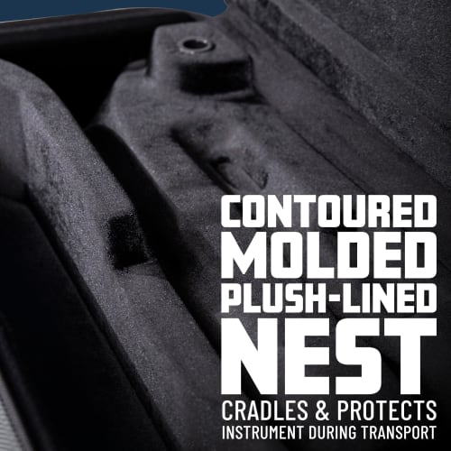 GATOR Adagio Series Lightweight Semi-Hard Case for Alto Saxophone, EPS (GL-ALTOSAX-S23)