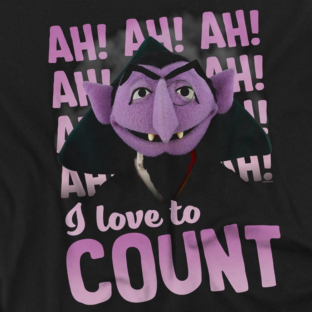 Sesame Street Unisex Adult The Count Ah! Ah! Ah! T-Shirt