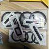 6PCS/set Auto Accessories For 4GUFH Q5 2014-2019 Sline Car Logo 4 Ring Front Grille Badge Rear Luggage Compartment Sticker