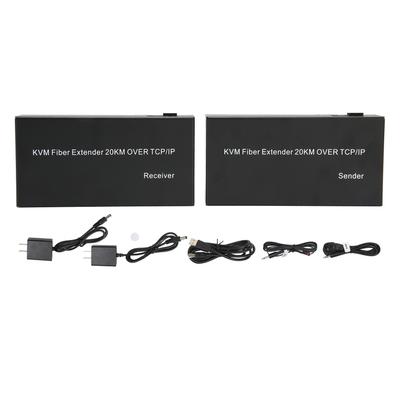 HD KVM-удлинитель 20 км одномодовое оптоволокно 1080P 60 Гц 0 задержка локальный выход KVM-удлинитель оптоволокна для