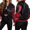 Rose Beauty A Women's PU Leather Moto Jacket