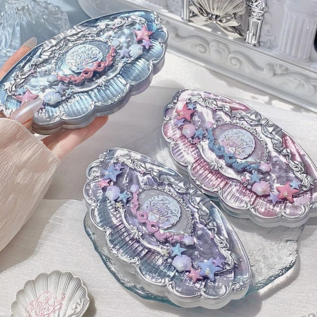 Flowerknows Набор косметики 'Жемчужина Ракушки' Подарочный Набор для Макияжа Глаз Румян Блеск для Губ Фиксирующая Пудра Корректирующий Праймер Для Женщин Полный Комплект
