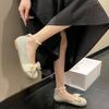 Japanese Sweet Bow Single Shoes Women's Summer 202 New Gentle Girl Flat Shoes Lightweight and Versatile Women's Shoes