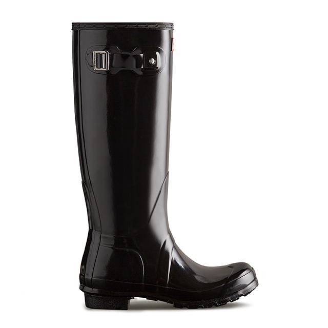 Hunter [Women] Original Gloss Tall Rain Boots - Black Wft1000Rglblk