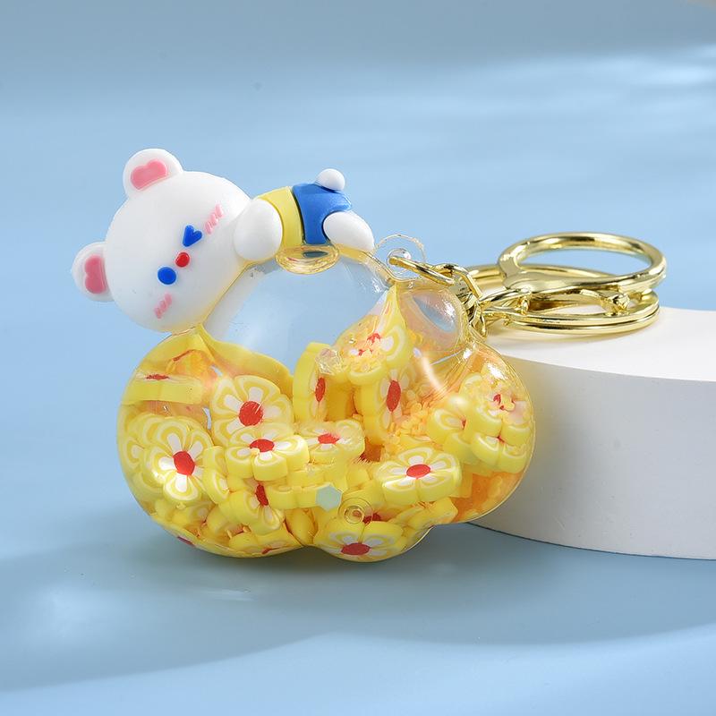 Брелок для ключей в виде зыбучего песка в виде медведя из облачного масла своими руками из акрила для сумки