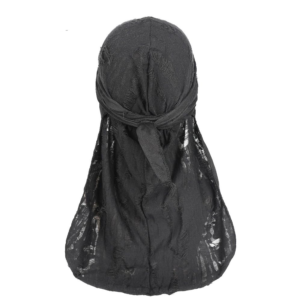 Повязка на голову Хип-хоп Бандана Платок Хлопковая Бандана с Дырками Кепка Модная Пиратская Кепка с Длинным Хвостом Унисекс