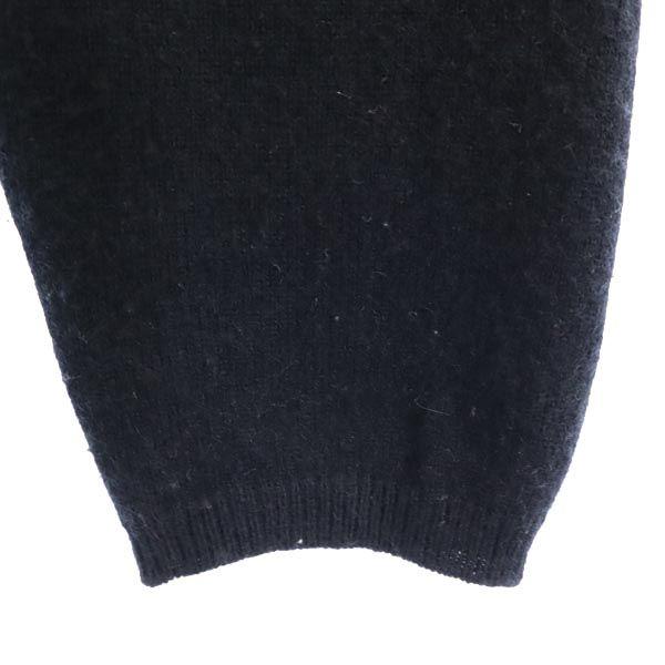 BACKLASH Wool Cashmere Blend Long Sleeve Turtleneck Sweater L Black Knit Men's Used