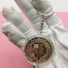 Colorful Zodiac Commemorative Medallion with Keychain, Small Activity Gift, Handy Gift, Christmas Gift, Stocking Stuffers