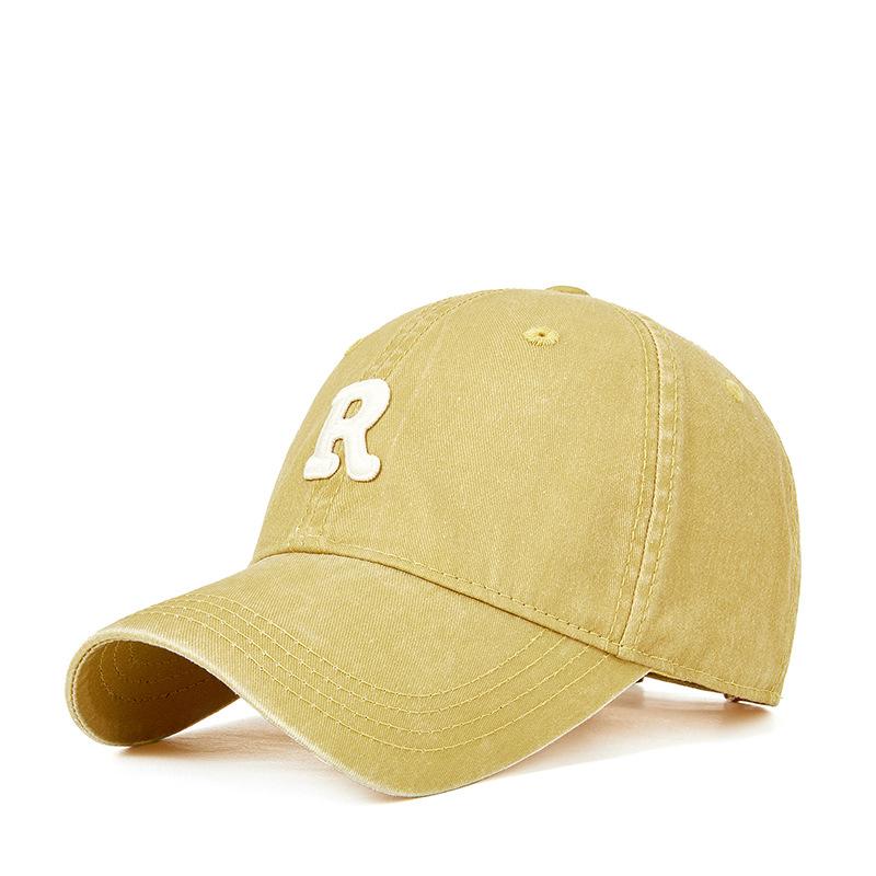 New Retro Old-washed Letters Embroidered Baseball Cap Men and Women with Duck Tongue Hats