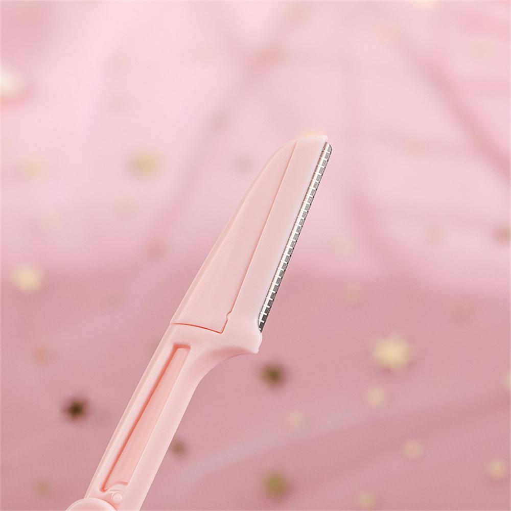 Складной нож для бровей, 3 упаковки, безопасный нож для соскабливания бровей, нож для бритья, доступны для начинающих, инструменты для макияжа для бровей