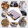 Tools Organizer Box  Storage Box 34-Compartment Double Side Hardware Organizers with Removable Plastic Dividers for Screws, , Nails, Bolts