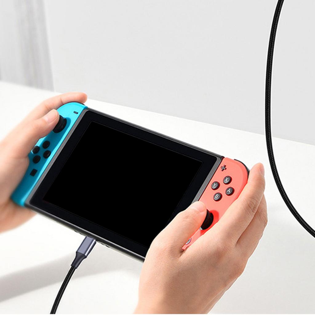 PD100W Type-C USB C 90-градусный кабель для передачи данных 100 Вт 480 Мбит/с быстрая зарядка нейлоновый шнур линия передачи данных