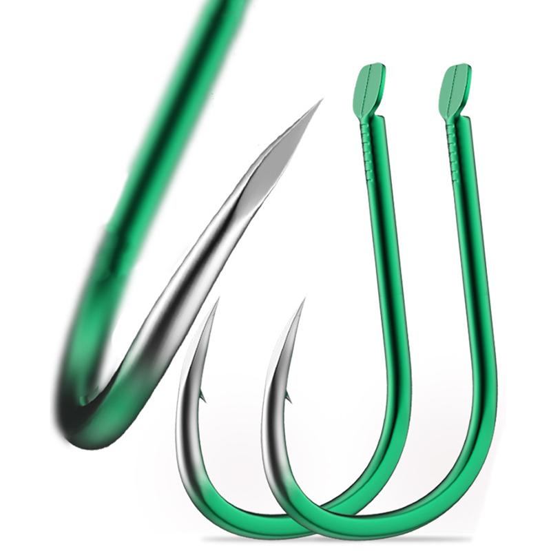 30 шт. наборы прочных рыболовных крючков – с зазубринами и со смещением для крупного леща/толстолобика