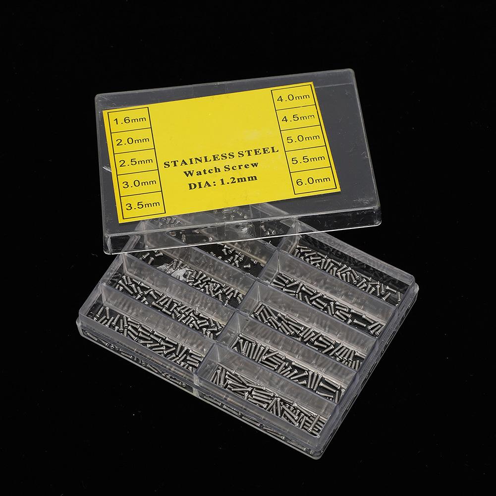 1.2mm Metal Glasses Watch Repair Clock Screw Repairing Tool Accessory with Box