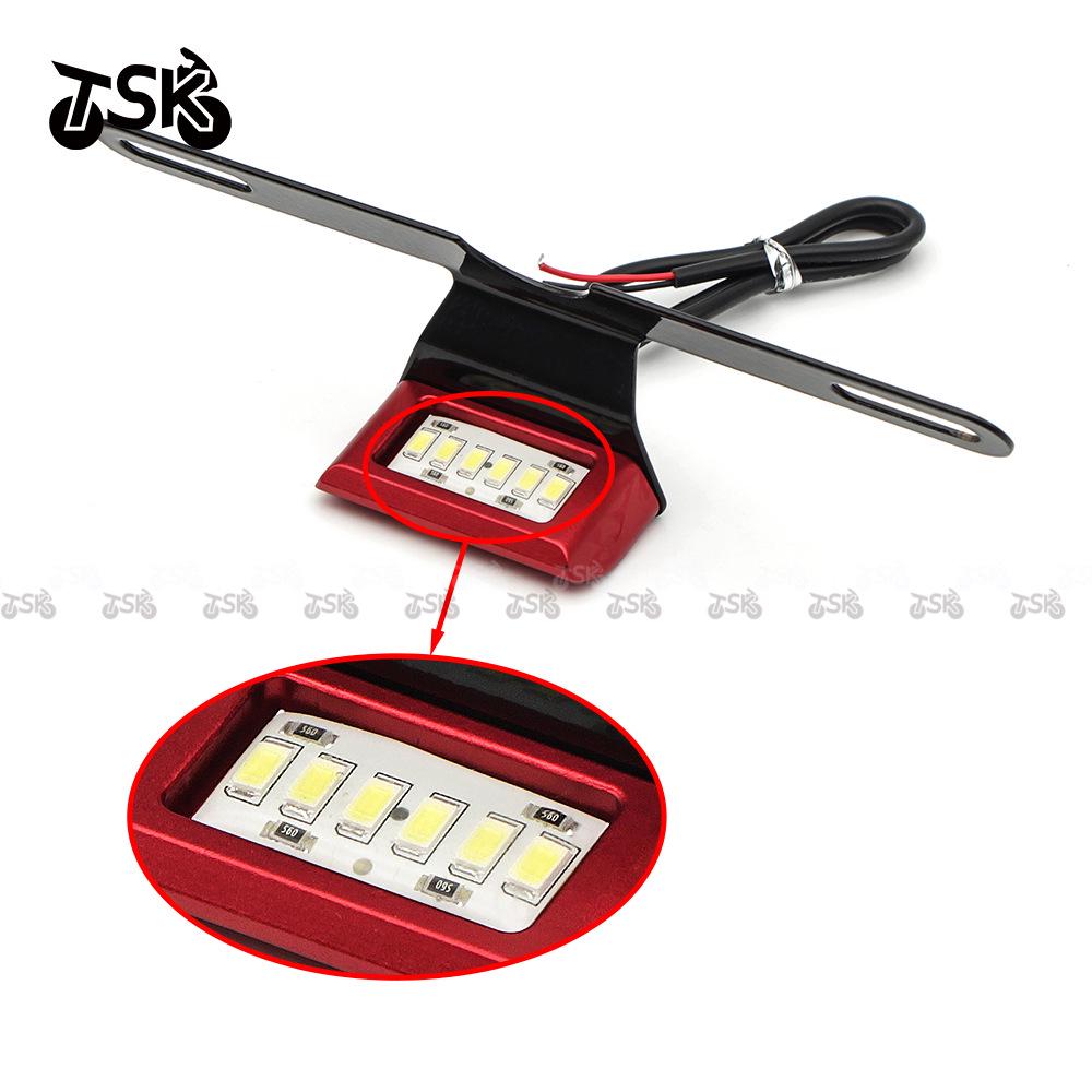 Universal Motorcycle License Plate Light for Honda, Kawasaki, Yamaha, Ducati, BMW, and Suzuki
