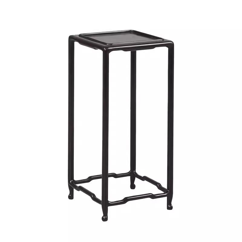 Rectangular Black Solid Wood Base, Fish Tank Vase, Bonsai, Strange Stone, Handicraft and Decoration