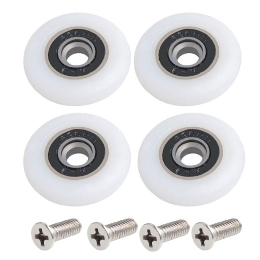 4 шт. 19/23/25 мм сменный дверной шкив дверное колесо безопасное душевое роликовое раздвижное дверь
