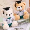 With Doctorial Hat Bachelor Bear Plush Toy Stuffed Toy Bear Animal Doll  Graduation Season