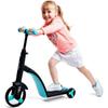 3 Wheel Scooter for Kids One-click Transformation 3 In 1 Tricycle Balance Bike Toys with Large PU Front Wheel P Gear System