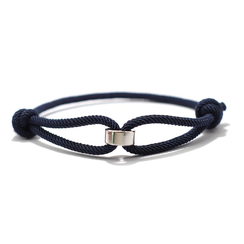 Noter 3mm Thin Cord Chain Bracelet Unisex Stainless Steel Coil Handmade Adjustable Braclet Lucky Blue Red Thread Braslet Joias