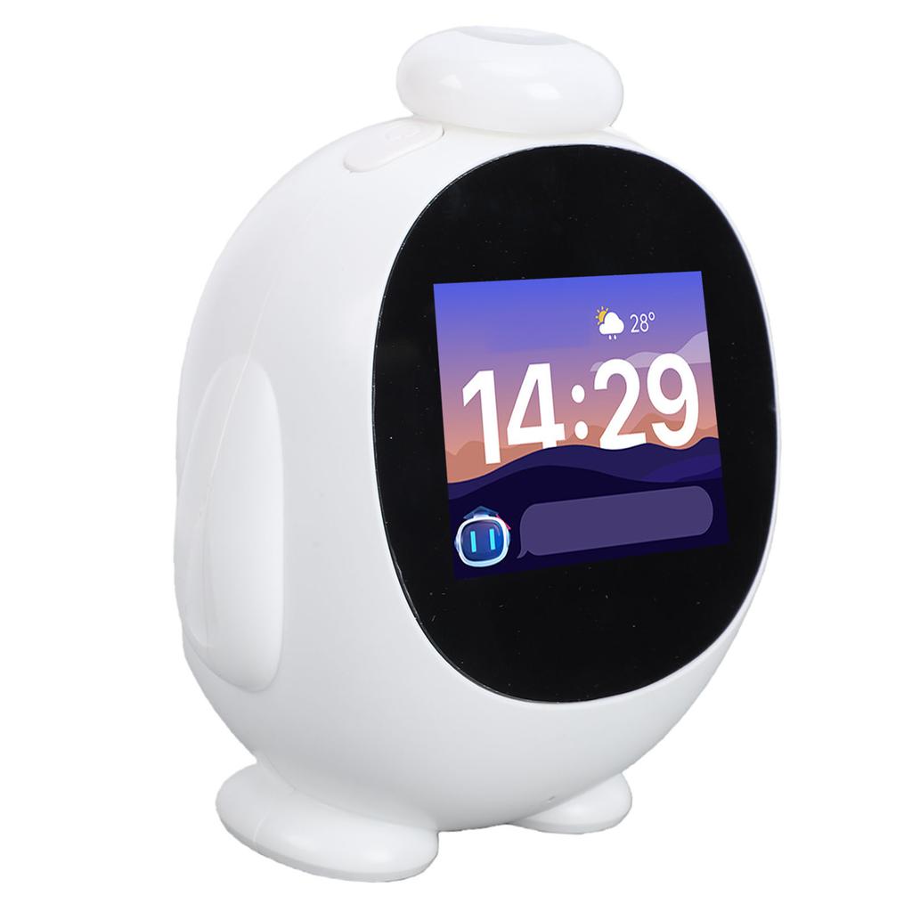 Умный робот ИИ для детей, переводчик языка, прогноз погоды, обучающий умный будильник, настольный робот с 2,8-дюймовым экраном для обучения