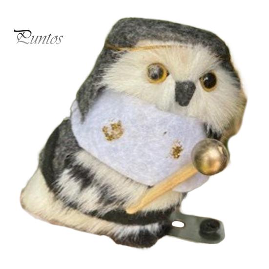 Деревянная фигурка совы, мини-магнитная плюшевая сова, дикая природа, птица, животное, статуэтка для детей, рождественский подарок на День благодарения