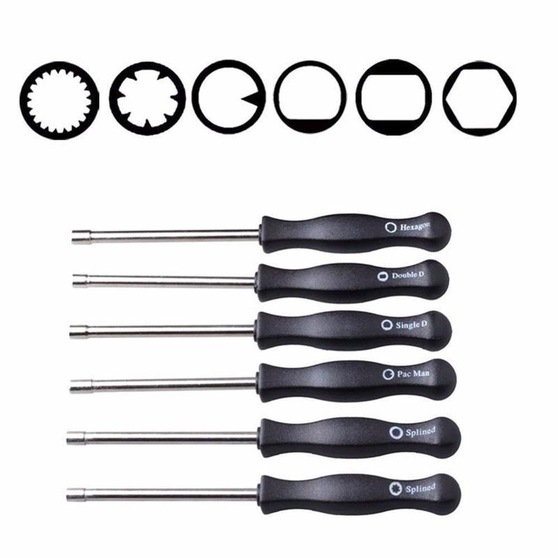 6PCS/Set Screwdriver Carburetor Adjustment Tool Single D Double D Hexagon Hex Socket Kit Set for Most 2cycle Carburetor LS