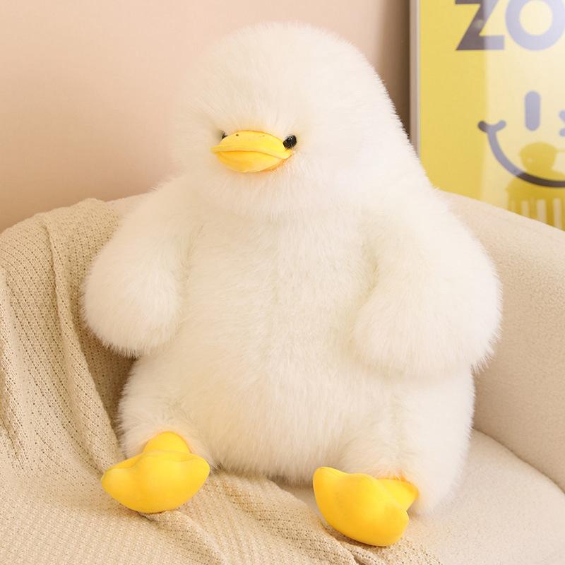 Cute Fried Duck Duck Doll Duck Plush Toy Doll Pillow Rag Doll Birthday Gift for Children and Girls