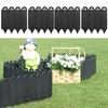 10 Pcs Garden Landscape Edging Panels Connectable Landscaping Panels No Digging Needed Lawn Fence Border for Dividing Yard Flower Bed Areas
