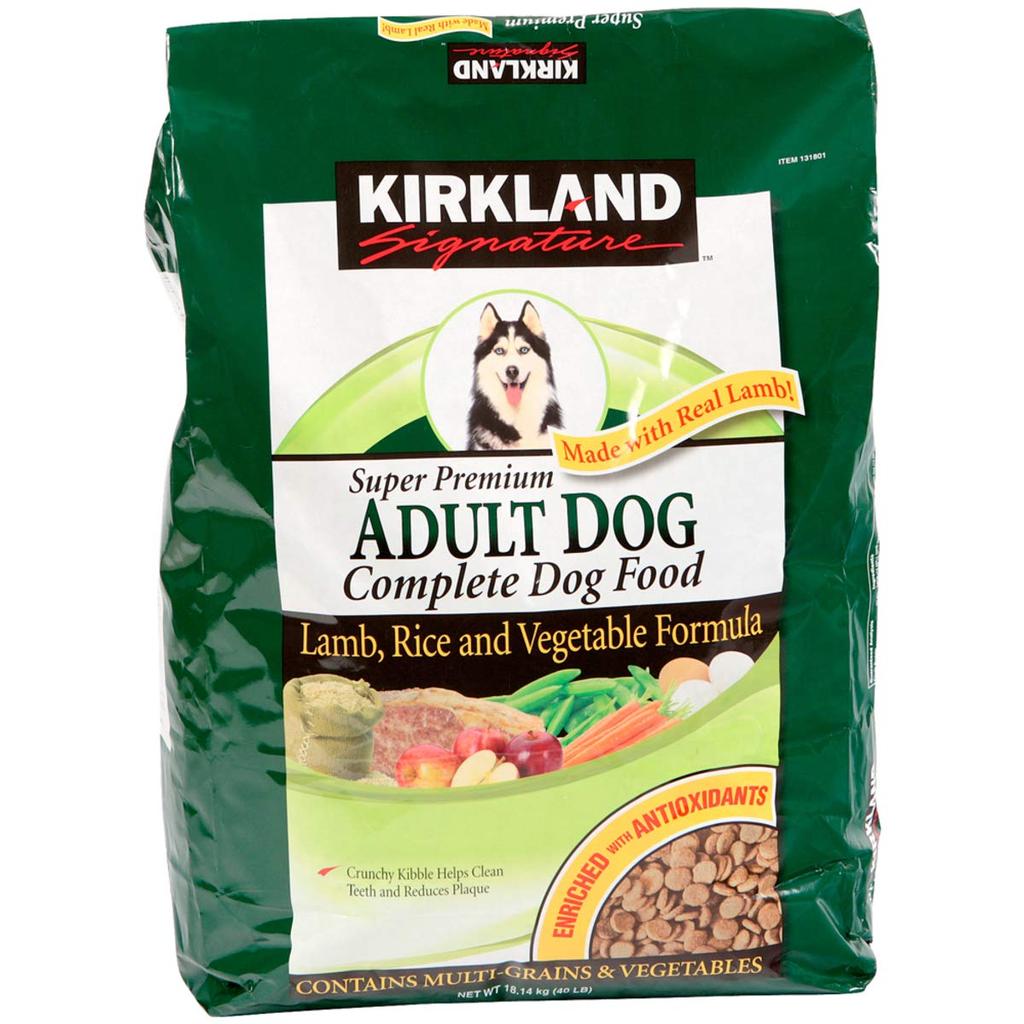 KIRKLAND Signature Super Premium Dog Food For Adult Dogs Lamb Rice Vegetable [Lamb] 18.14kg