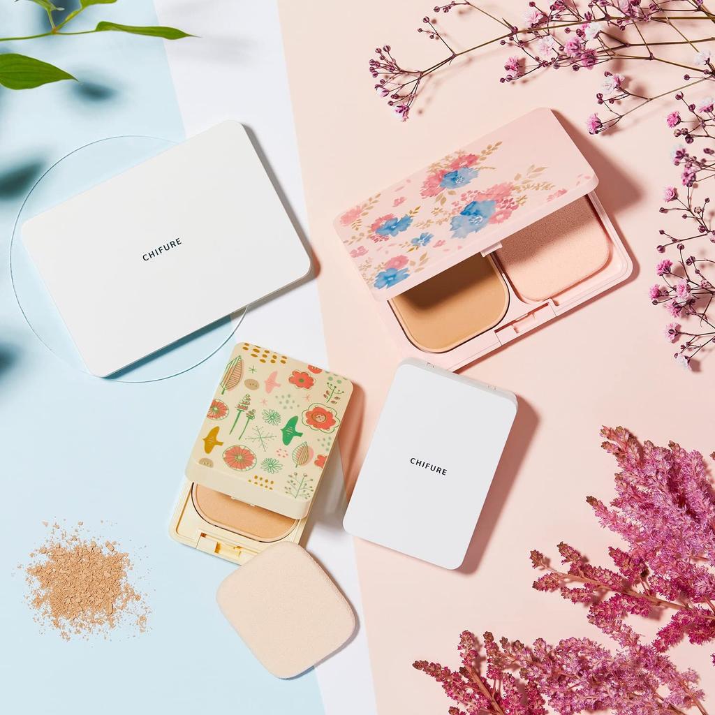 Увлажняющая пудра Chifure Powder Foundation N Sponge