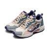 Asics Gel-100 Tr Тканевые Кроссовки из Синтетической Кожи Модные Кроссовки в Стиле Колорблок Низкие Кроссовки для Повседневной Носки Унисекс Синий Розовый 1203A212-101