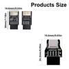 Внутренний разъем USB 2.0 9Pin на Type C 20Pin для передней панели Адаптер для расширения порта USB C для передней панели USB-адаптер для настольного компьютера