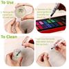 Handy Watercolor Travel Kit Portable Solid-Pigment with Absorbent Sponge Palettes for Beginner Professional