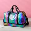 Многофункциональная дорожная сумка-даффл большой вместимости, легкая нейлоновая сумка-тоут для выходных для спортзала, спорта, поездок на ночь