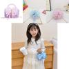 Trendy And Cute Kids Pearl Handheld Bag With Lovely Bow And Breathable Pvc Material