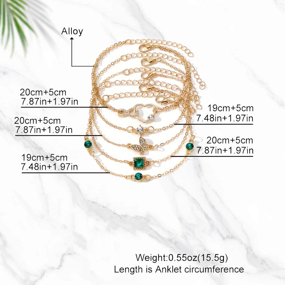 Набор из 5 браслетов в винтажном стиле со сверкающими стразами - дизайны "Бесконечность" и геометрические, идеально подходят для повседневной одежды или в качестве подарка