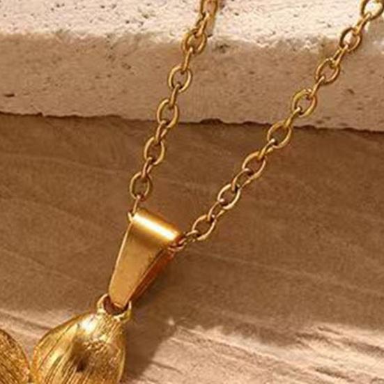 Цветочное ожерелье для женщин Металлическое ожерелье с подвеской в виде цветка Гипоаллергенные украшения для свадеб