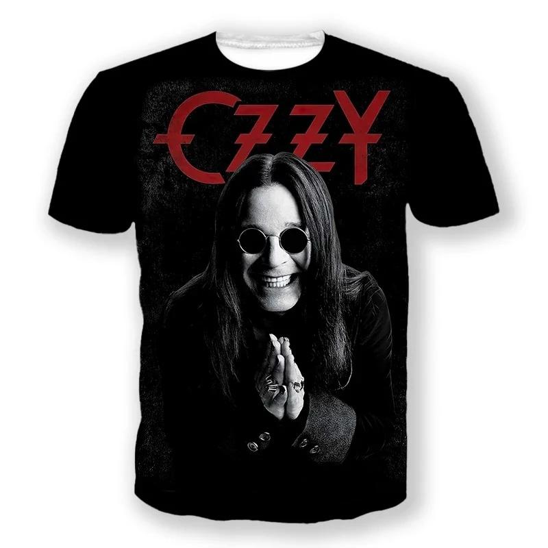 Summer T-Shirts Ozzy Osbourne 3D Printed Streetwear Men Women Fashion Oversized Short Sleeve T Shirt Kids Tees Tops Man Clothing