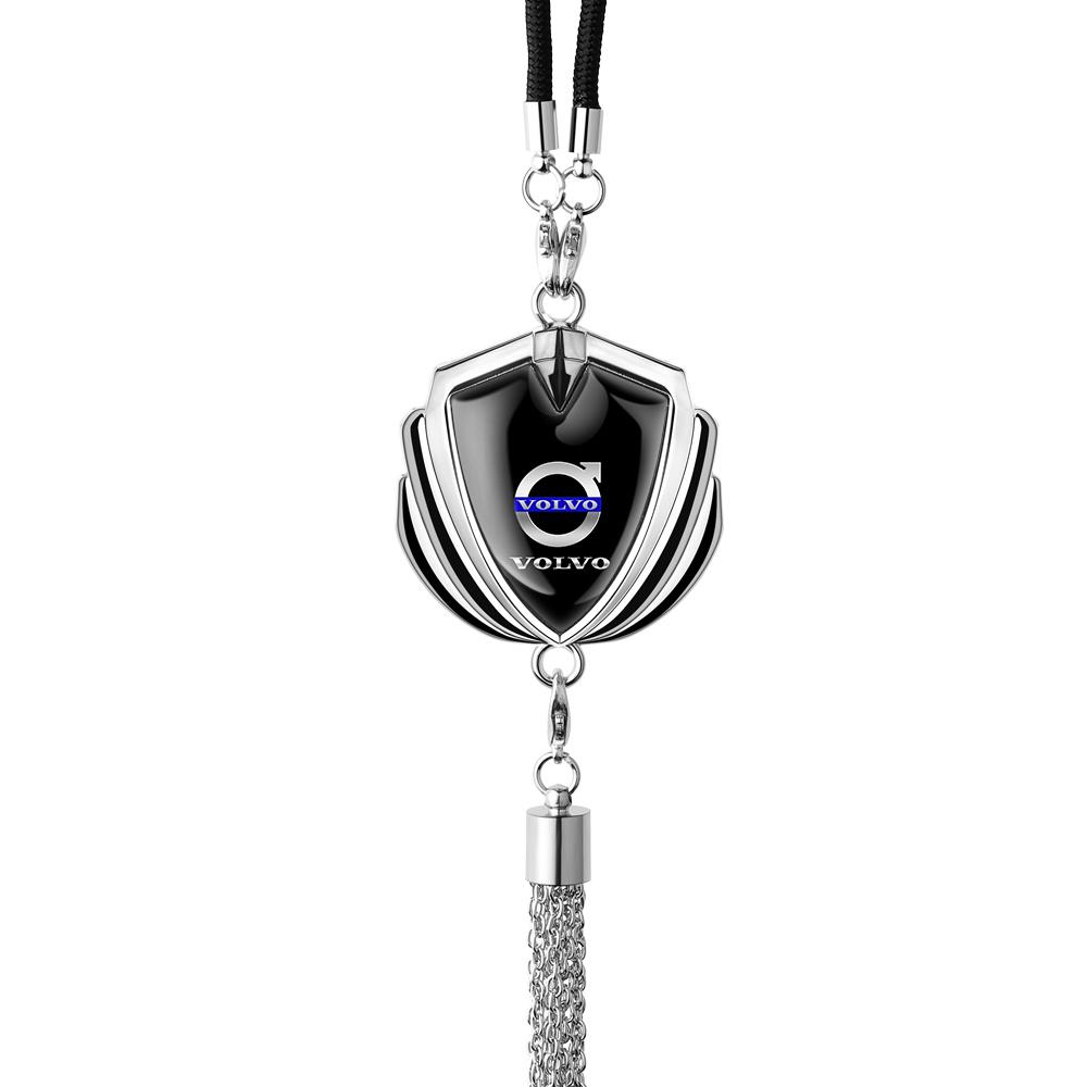 Brand new metal car emblem rearview mirror pendant emblem car interior hanging decoration for Volvo XC60 V50 V40 XC90 S60 S40 S8