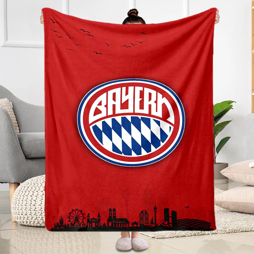 Bayern Munich Blanket Ultra-Soft Suitable for Seaside Bedding Office Chair Four Seasons Universal Digital Print Perfect Gift for Relatives and Friends