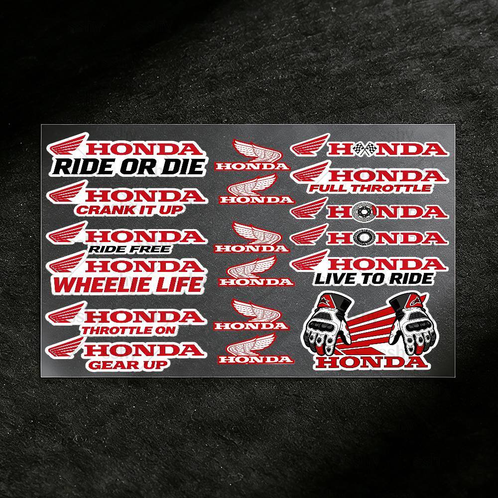 AYN1 For HONDA Stickers Moto Sticker Auto Body Bumper Windows Motorcycle Laptop Walls Vinyl Decal Car Tuning Accessories