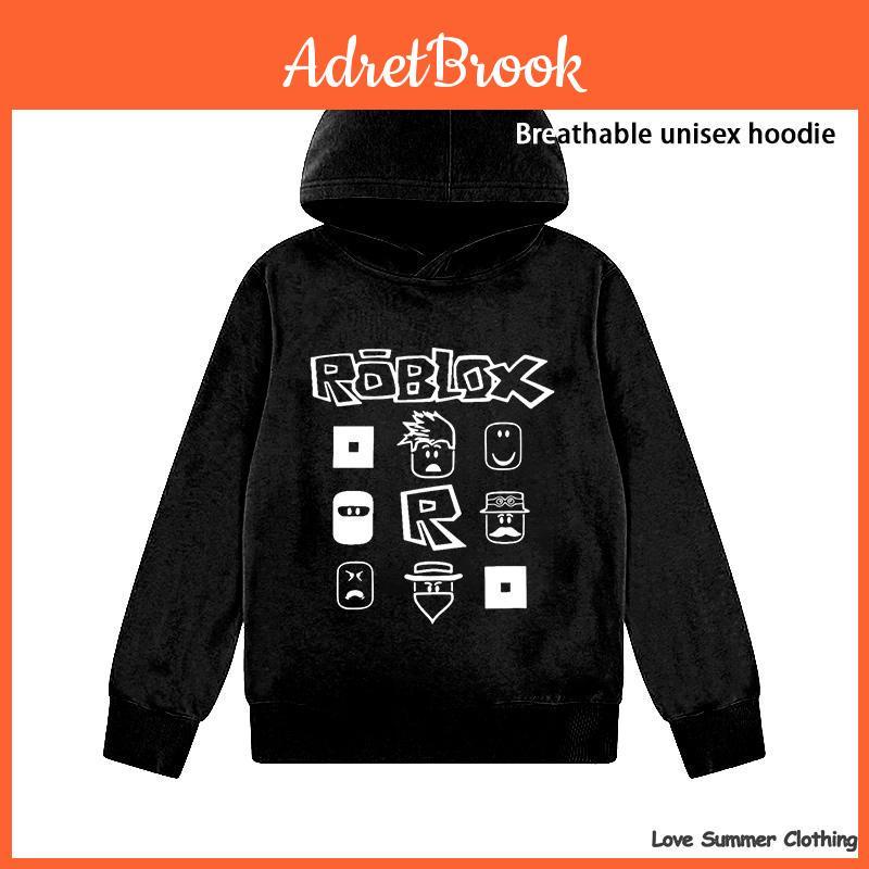Roblox Hoodie For Pullover Casual Boys Age 414 With Hd Print Thin Boys Pullover Sale Simple Girls Casual Wear Fall Hoodie Long Sleeve Back To School