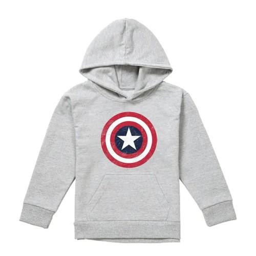 Captain America Childrens/Kids Shield Heather Pull Over Hoodie