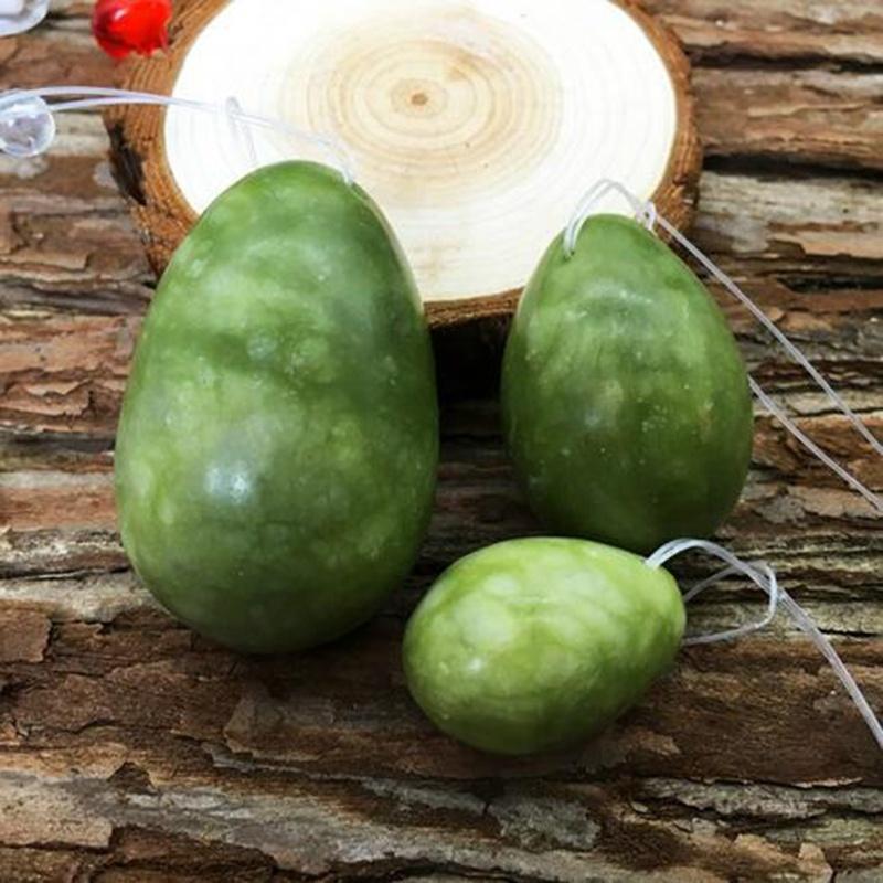 Роликовый массажер для тела с имитацией нефритового яйца, массаж лица, морщин, расслабление таза, упражнения