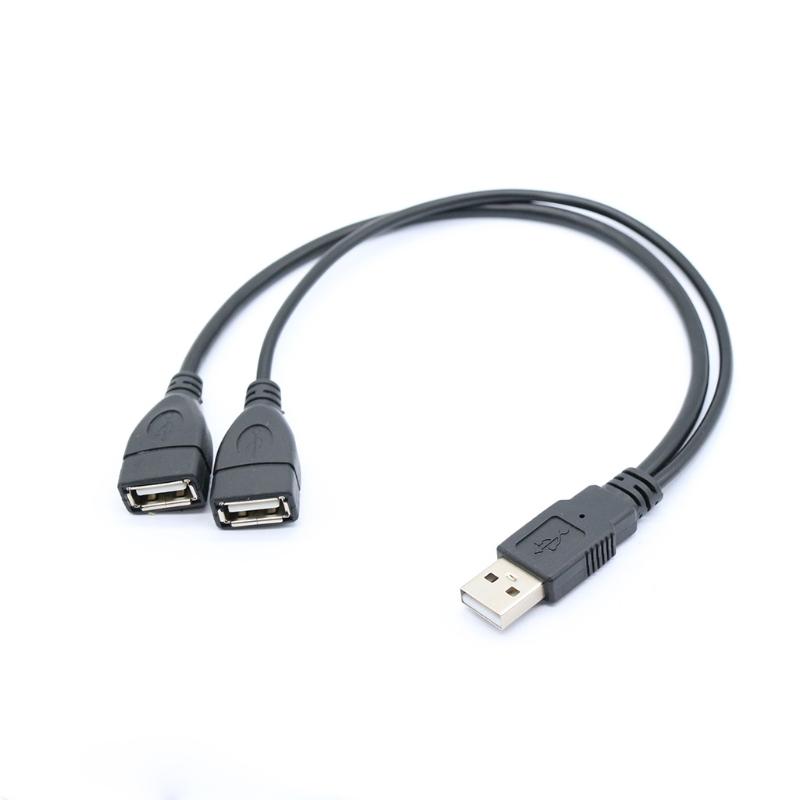 Высокоэффективный кабель передачи данных длиной 30 см USB-разветвитель Y-кабель для компьютера, ноутбука, цифровые продукты