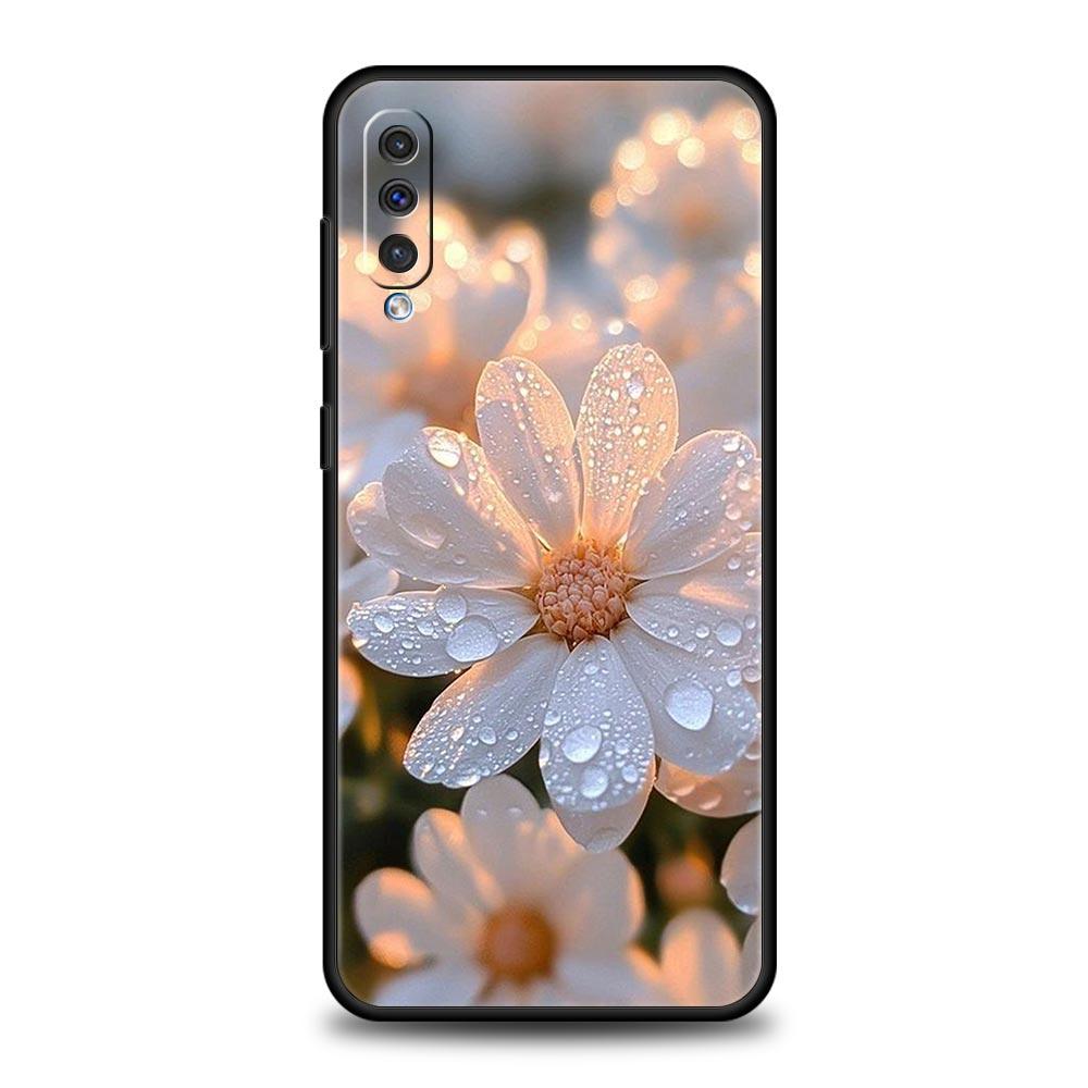 Мягкий Бледный Маленький Цветок Чехол Для Телефона Для Samsung A56 A36 A26 A54 A52 A24 A14 A50 A72 A70 A06 A12 A22 A34 A42 A32 A04s A16 5G Чехол