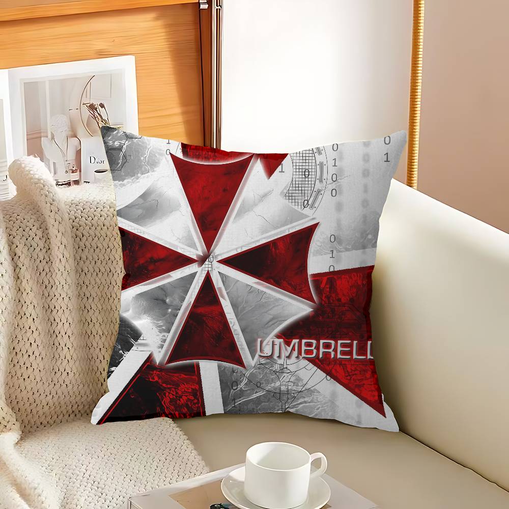 EVILS RRESIDENT GAME Pillow Covers Cartoon Sofa Decorative Home Doublesided Printing Short Plush Cute Cushion Cover
